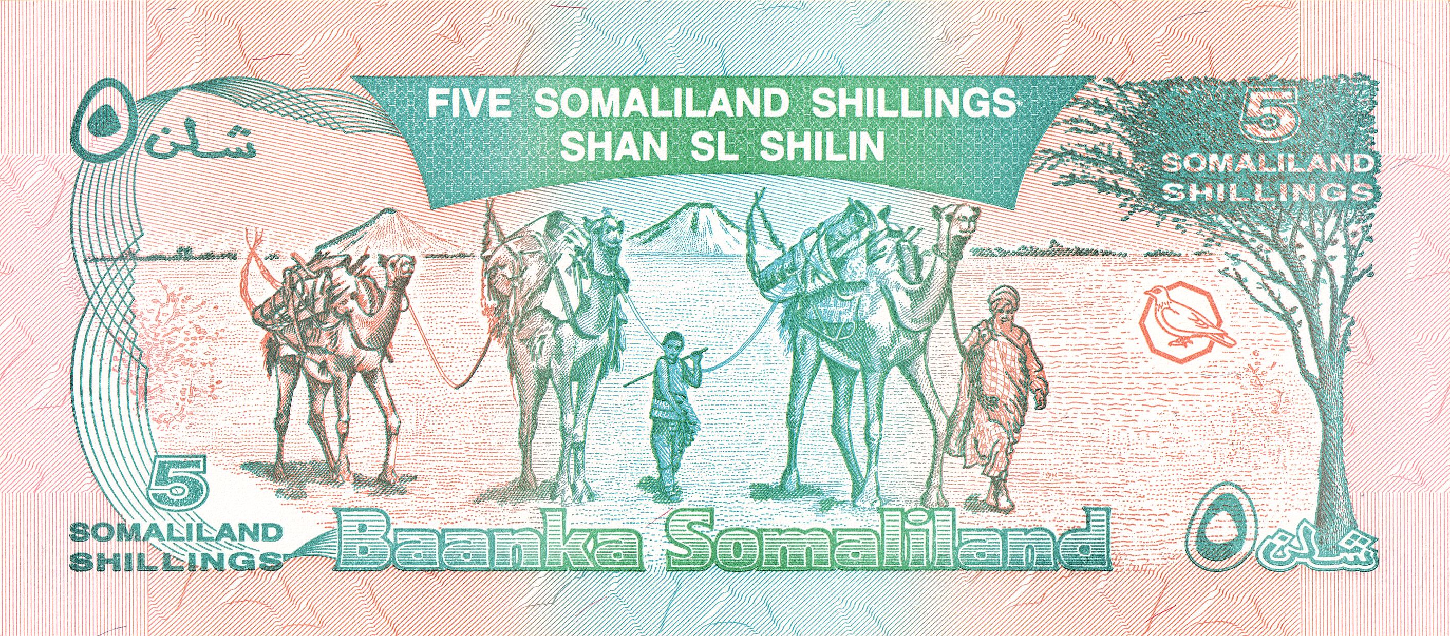 Otra imagen de 5 somaliland shillings